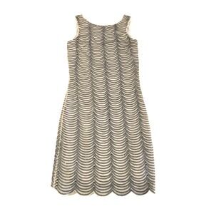 Verty Sequin Ivory Bronze Dress Small Lined Classic Flapper